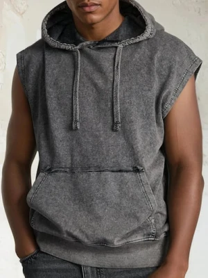 Sinsay - Bluza bez rękawów - szary