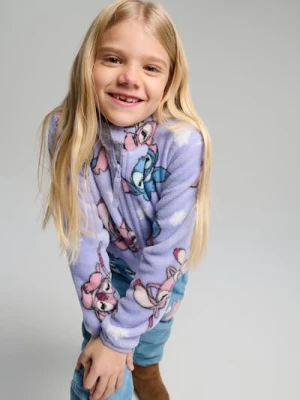 Sinsay - Bluza bomber Stitch - fioletowy