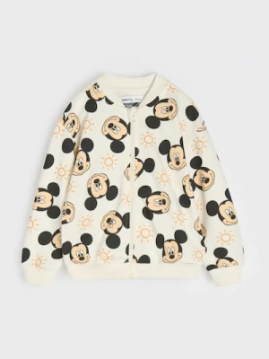Sinsay - Bluza bomberka Mickey Mouse - kremowy