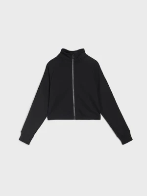 Sinsay - Bluza bomberka z lampasami - czarny