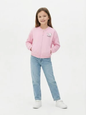 Sinsay - Bluza bomberka z nadrukiem na plecach Hello Kitty - różowy