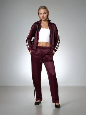 Sinsay - Rozpinana bluza ze stójką - bordowy