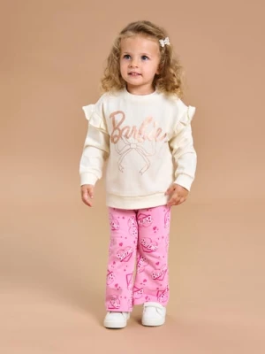 Sinsay - Bluza crewneck Barbie - kremowy