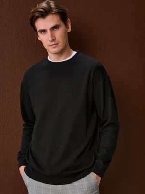 Zdjęcie produktu Sinsay - Bluza crewneck basic - czarny