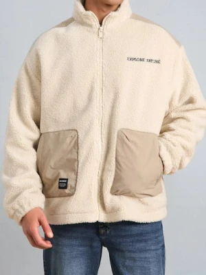 Sinsay - Bluza crewneck - beżowy