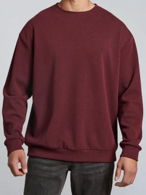 Sinsay - Bluza crewneck - bordowy