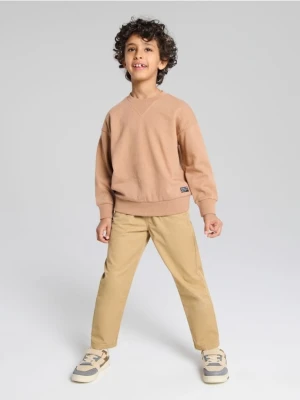Sinsay - Bluza crewneck - brązowy