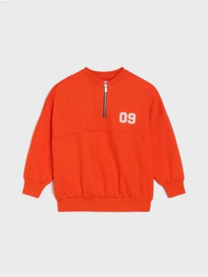 Sinsay - Bluza crewneck - czerwony