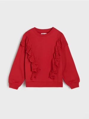 Sinsay - Bluza crewneck - czerwony
