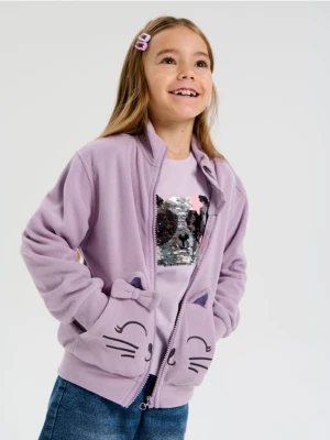 Sinsay - Bluza crewneck - fioletowy