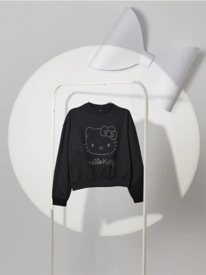 Sinsay - Bluza crewneck Hello Kitty - czarny