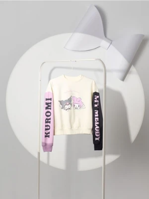 Sinsay - Bluza crewneck Hello Kitty - kremowy