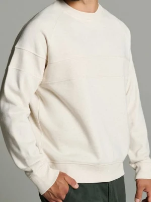 Sinsay - Bluza crewneck - kremowy
