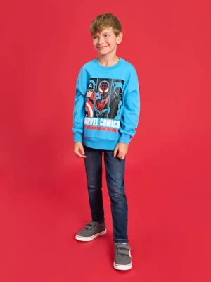 Sinsay - Bluza crewneck Marvel Comics - niebieski