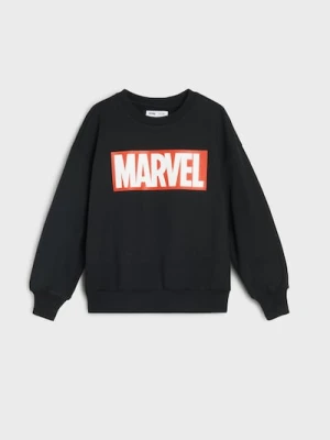 Sinsay - Bluza crewneck Marvel - czarny