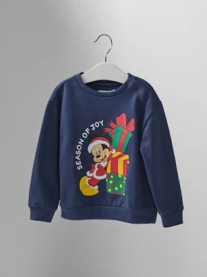 Sinsay - Bluza crewneck Mickey Mouse - granatowy