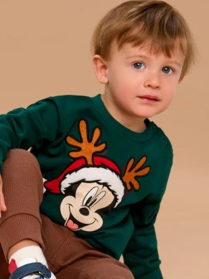 Sinsay - Bluza crewneck Mickey Mouse - zielony