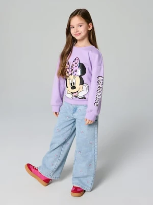 Sinsay - Bluza crewneck Minnie Mouse - fioletowy