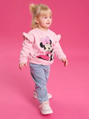 Sinsay - Bluza crewneck Minnie Mouse - różowy