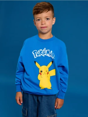 Sinsay - Bluza crewneck Pokemon - niebieski