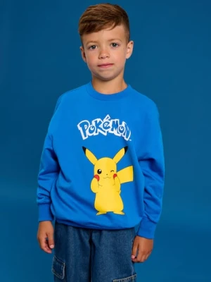 Sinsay - Bluza crewneck Pokemon - niebieski