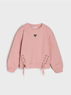 Sinsay - Bluza crewneck - różowy