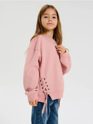 Sinsay - Bluza crewneck - różowy