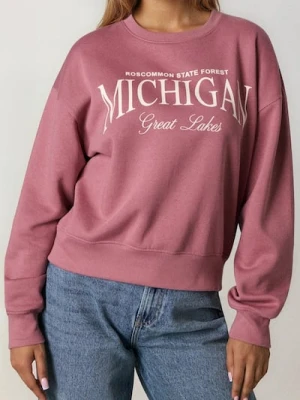 Zdjęcie produktu Sinsay - Bluza crewneck - różowy