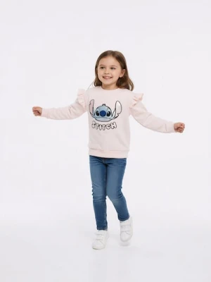 Sinsay - Bluza crewneck Stitch - różowy