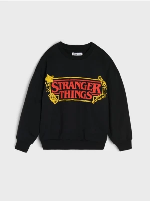 Sinsay - Bluza crewneck Stranger Things - czarny