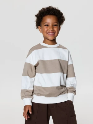 Sinsay - Bluza crewneck w paski - wielobarwny