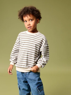 Sinsay - Bluza crewneck w paski - wielobarwny