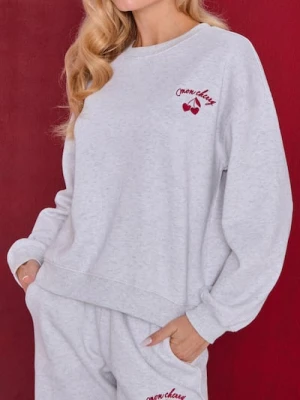 Sinsay - Bluza crewneck z haftem - Inny
