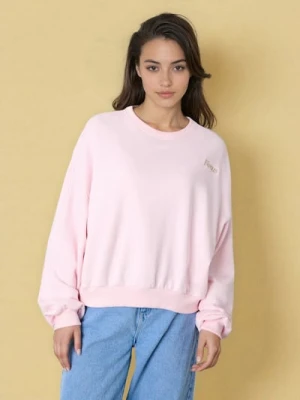 Zdjęcie produktu Sinsay - Bluza crewneck z haftem - różowy
