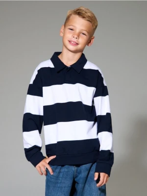 Sinsay - Bluza crewneck z kołnierzykiem - wielobarwny