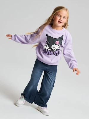 Sinsay - Bluza crewneck z nadrukiem Kuromi - fioletowy