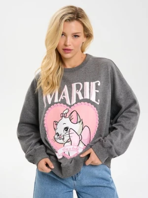 Zdjęcie produktu Sinsay - Bluza crewneck z nadrukiem Marie - szary