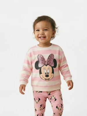 Sinsay - Bluza crewneck z nadrukiem Minnie Mouse - kremowy