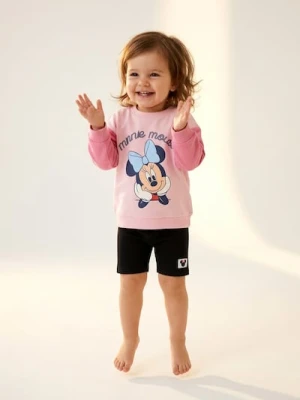Sinsay - Bluza crewneck z nadrukiem Minnie Mouse - różowy
