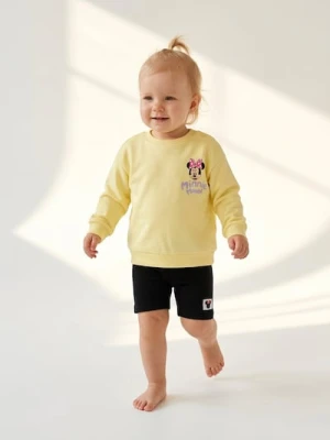 Sinsay - Bluza crewneck z nadrukiem Minnie Mouse - żółty