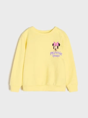 Sinsay - Bluza crewneck z nadrukiem Minnie Mouse - żółty
