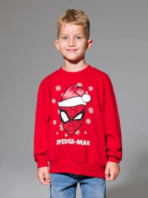 Sinsay - Bluza crewneck z nadrukiem Spider-Man - czerwony