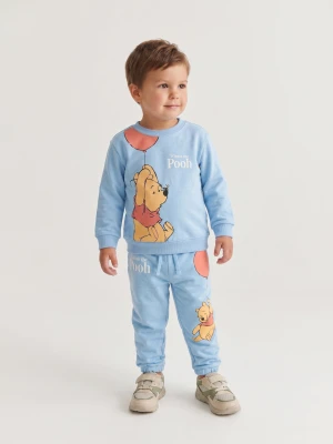 Sinsay - Bluza crewneck z nadrukiem Winnie the Pooh - szary