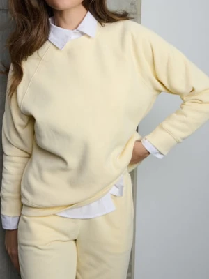 Sinsay - Bluza crewneck - żółty