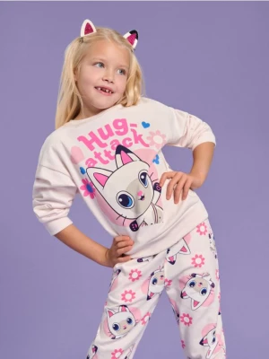 Sinsay - Bluza Gabby's Dollhouse - kremowy