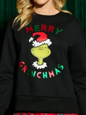 Sinsay - Bluza Grinch - czarny