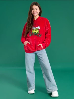 Sinsay - Bluza Grinch - czerwony