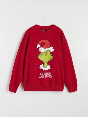 Sinsay - Bluza Grinch - czerwony