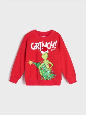 Sinsay - Bluza Grinch - czerwony