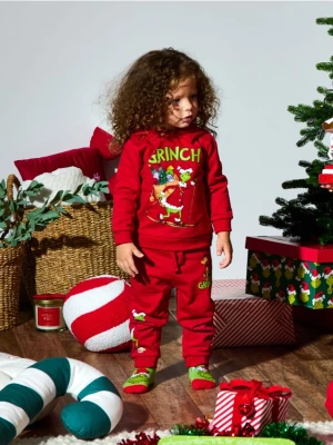 Sinsay - Bluza Grinch - czerwony